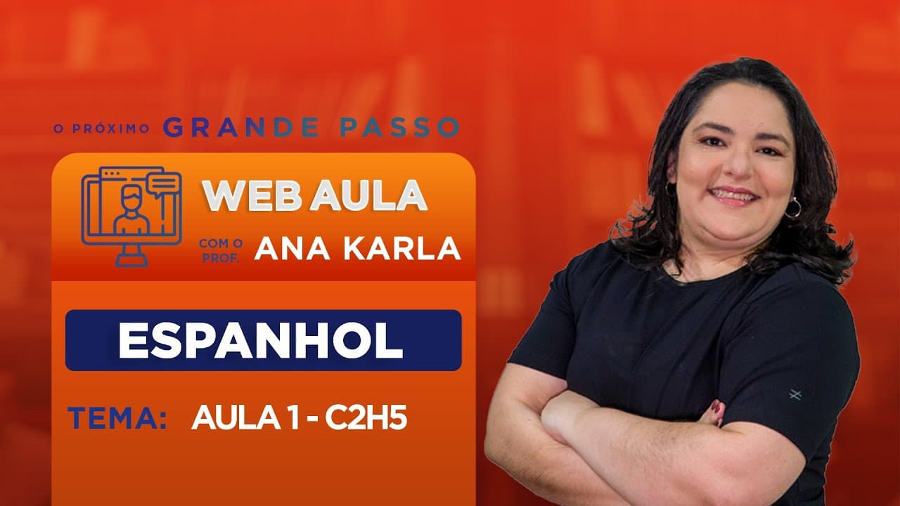 Thumbnail: #REVISÃOENEM Web Aulão - Espanhol: Habilidade 5 - Aula 1 - Enem 2022