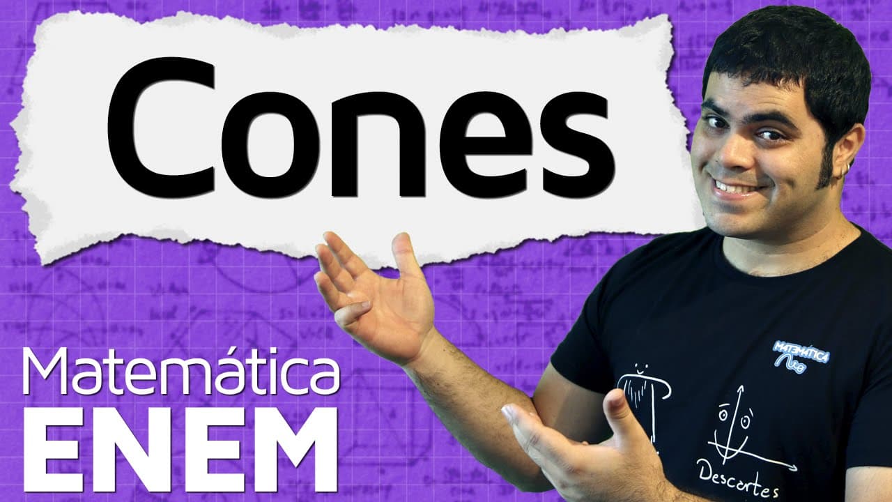 Thumbnail: Cones - Volume do Cone e Tronco de Cone com Planificação | Matemática do ENEM