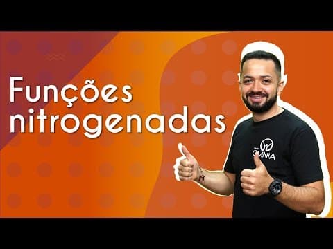 Thumbnail da aula: Funções nitrogenadas - Brasil Escola