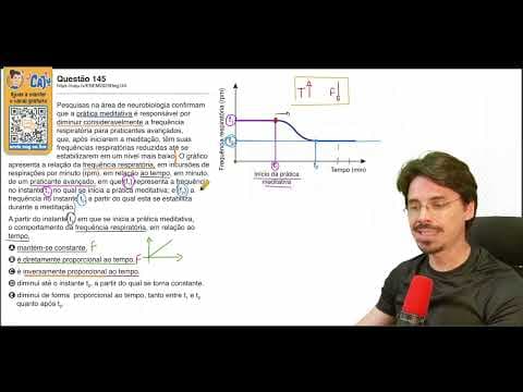 Thumbnail da aula: [ENEM 2025] 145 📘 INTERPRETAÇÃO DE GRÁFICOS Pesquisas na área de neurobiologia conﬁrmam que a