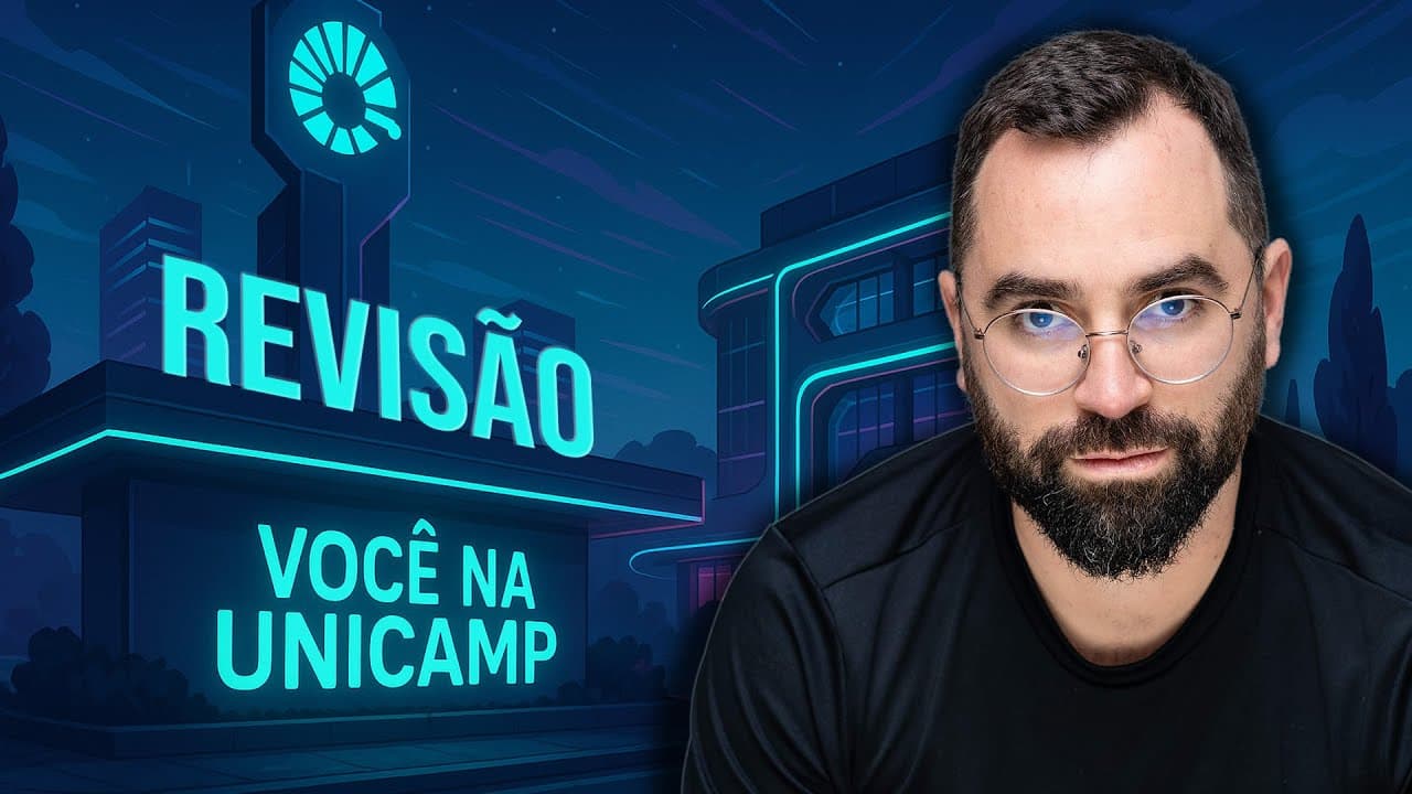 Thumbnail: 📚 REVISÃO UNICAMP 2026 | Destruindo exercícios