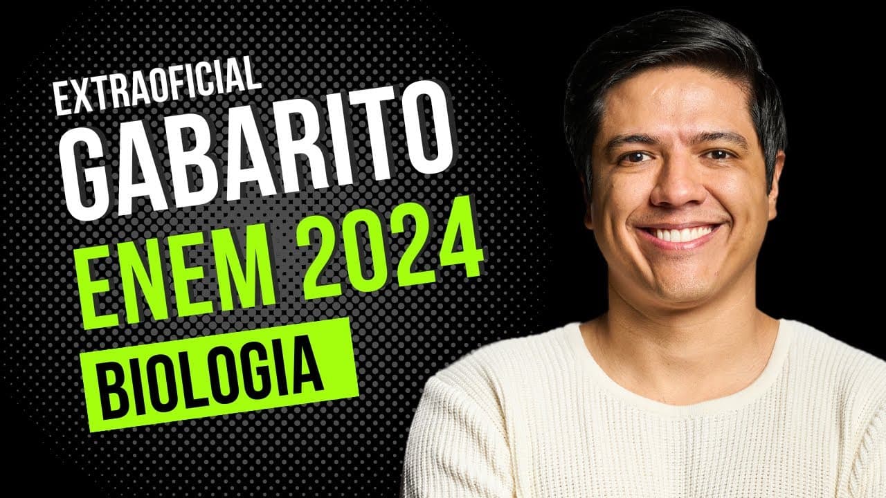 Thumbnail: GABARITO EXTRAOFICIAL ENEM 2024 - BIOLOGIA - Prof. Kennedy Ramos