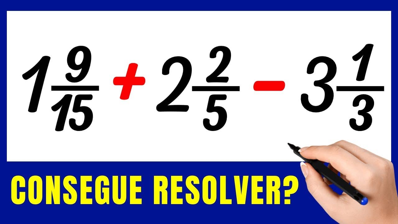 Thumbnail: 🤯CONTINHA COM NÚMERO MISTO ! Matemática básica todo dia.📚🚀
