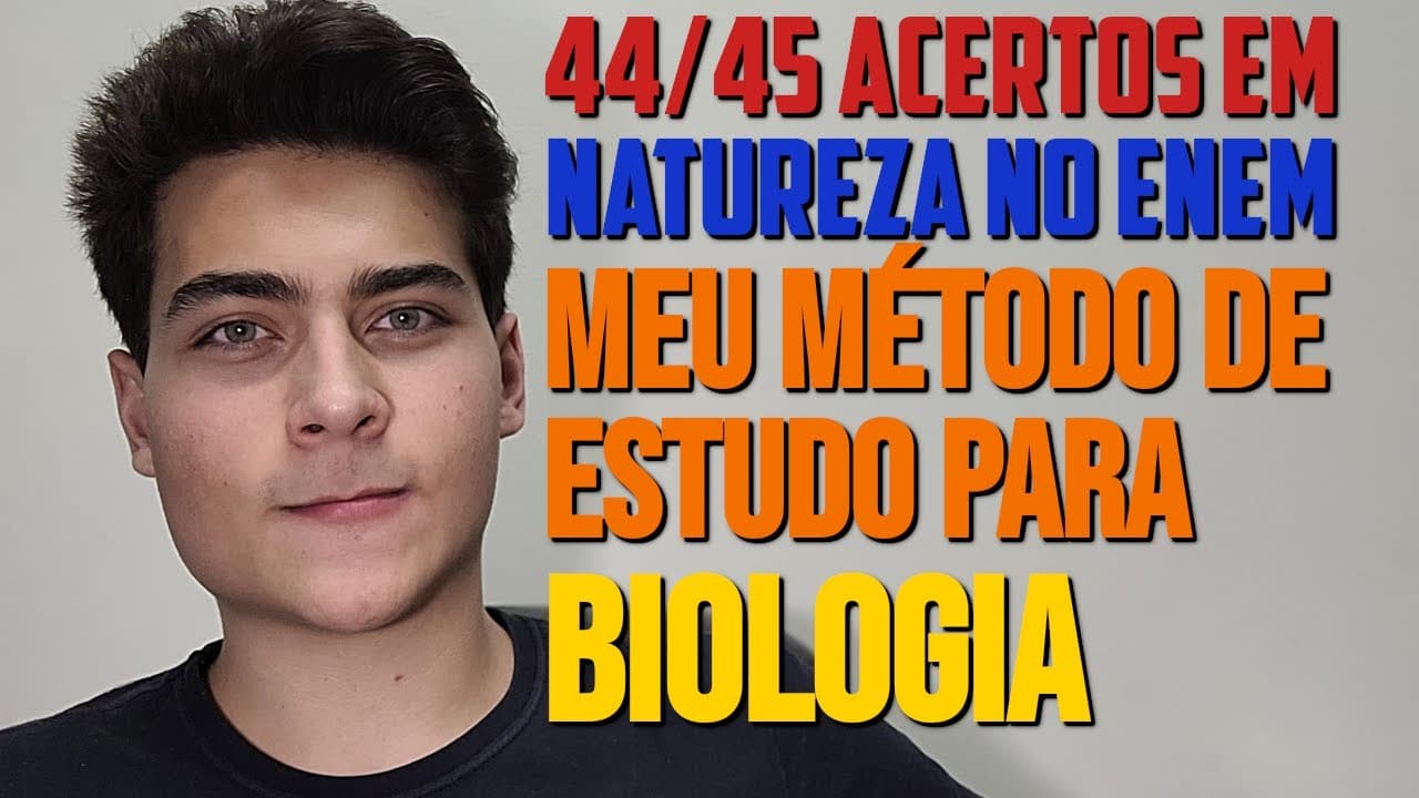 Thumbnail: BIOLOGIA: COMO ESTUDAR E REALMENTE APRENDER PARA O ENEM