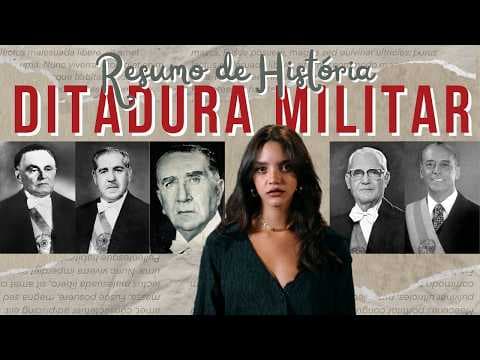Thumbnail da aula: TUDO SOBRE A DITADURA MILITAR (1964-1985) - Débora Aladim