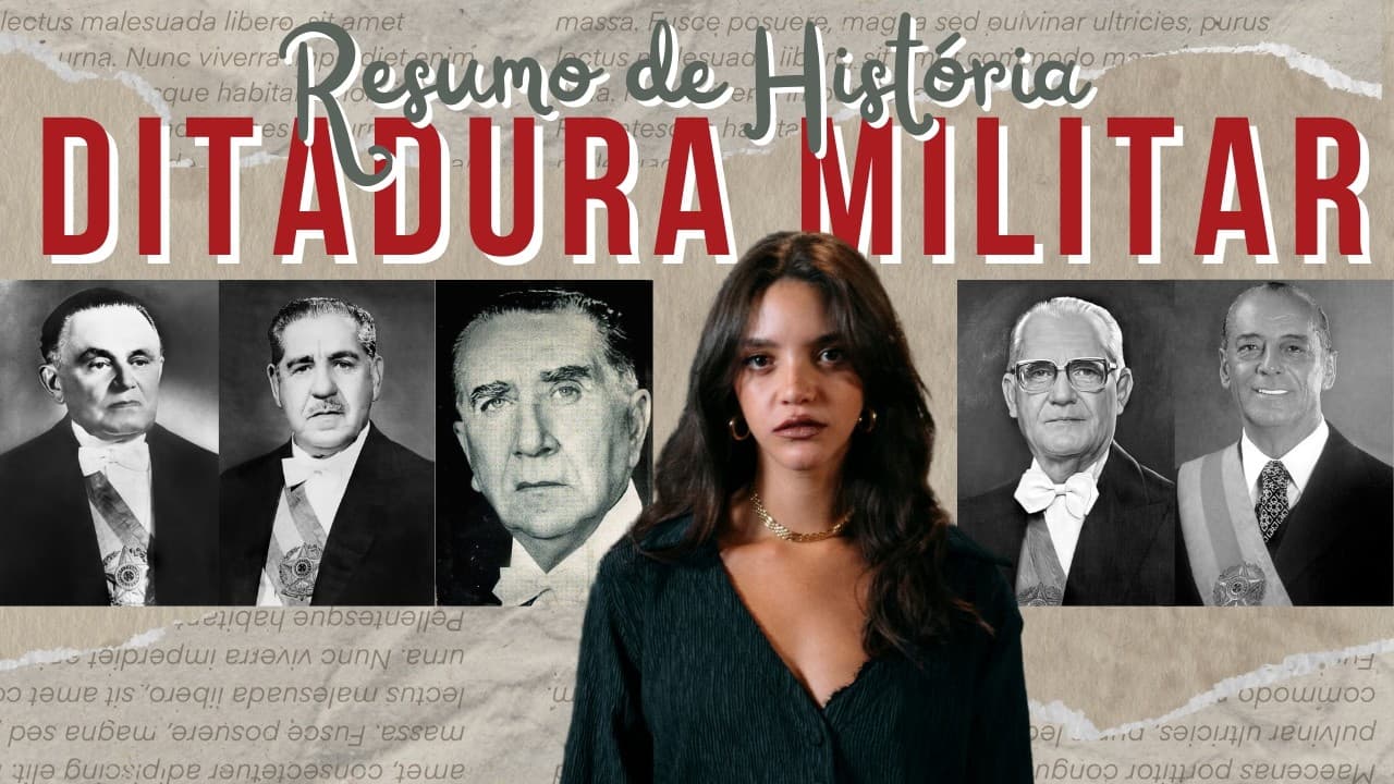 Thumbnail: TUDO SOBRE A DITADURA MILITAR (1964-1985) - Débora Aladim