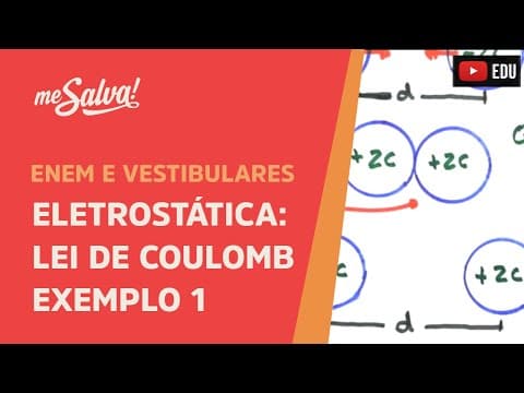 Thumbnail da aula: Me Salva! ELT12 - Eletrostática - Lei de Coulomb - Exemplo 1