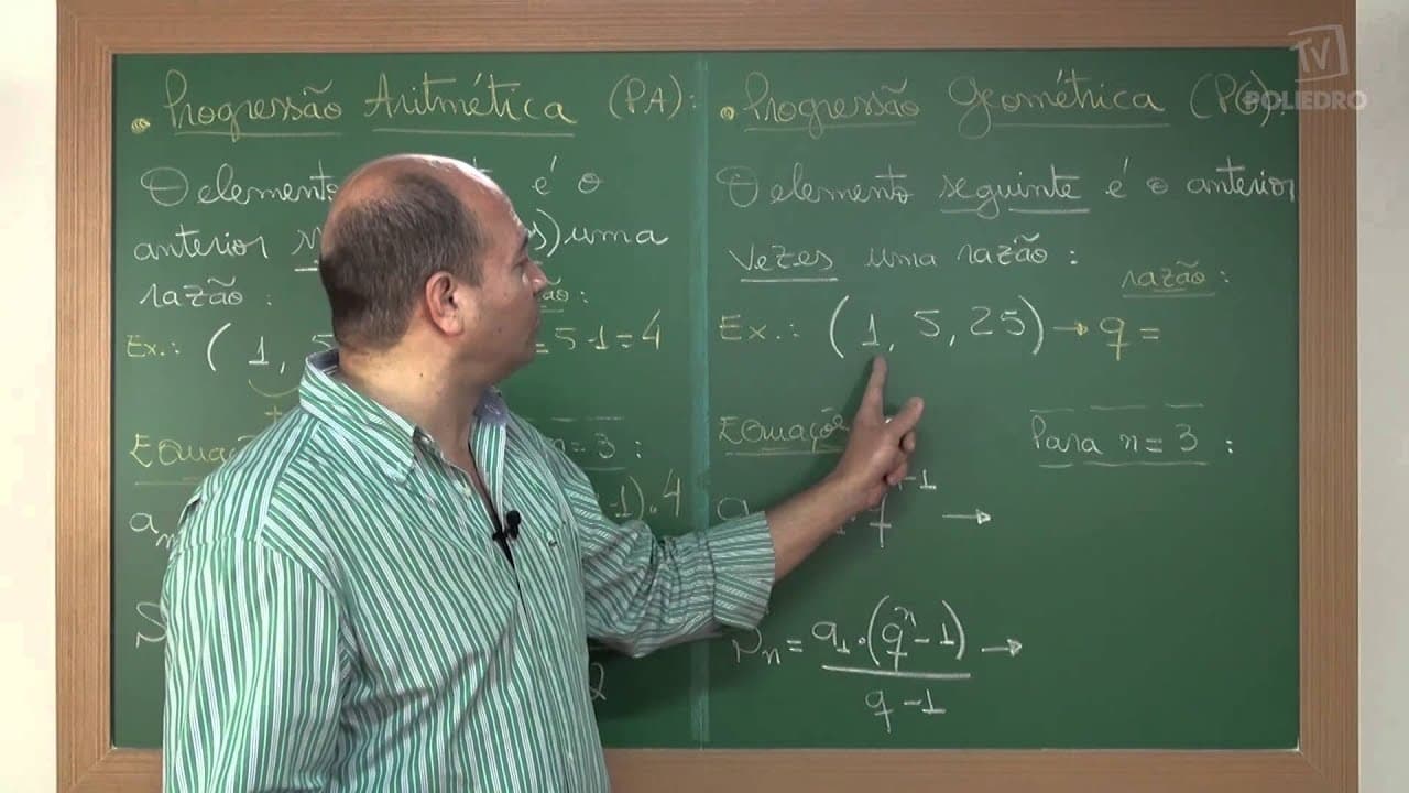 Thumbnail: Videoaulas Poliedro | Enem | Progressão Aritmética e Geométrica