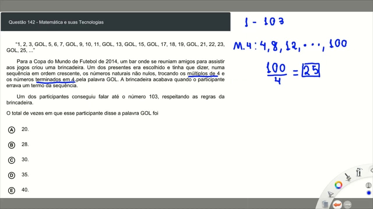 Thumbnail: Enem2020 digital: matemática-raciocínio lógico