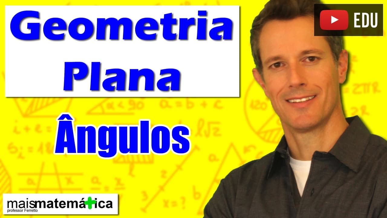 Thumbnail: Geometria Plana: Introdução - Ângulos (Aula 1)