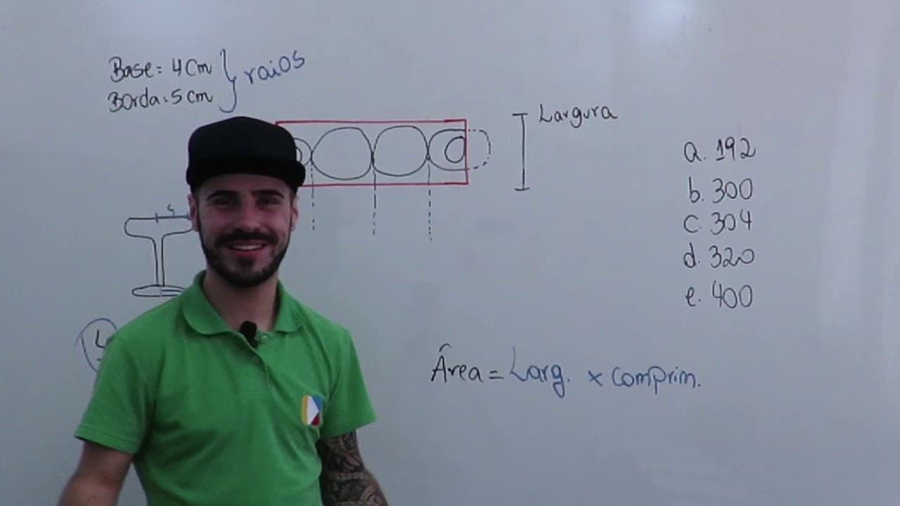 Thumbnail: Matemática - Exercício Área e Circunferência ENEM#8