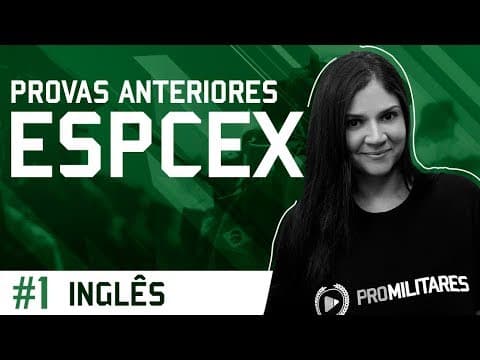 Thumbnail da aula: RESOLUÇÃO DE QUESTÕES DE INGLÊS DA ESPCEX #1 | Profª. Carol Maximo