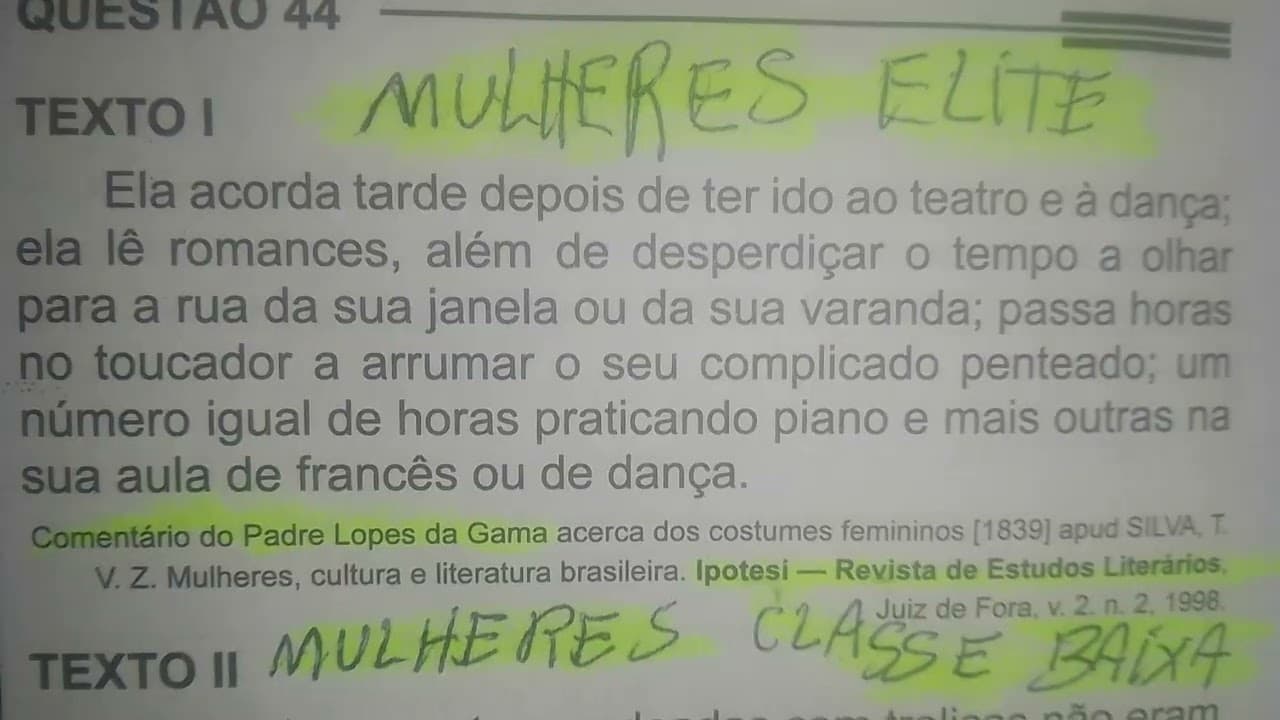Thumbnail: Correção da prova de história do ENEM 2013