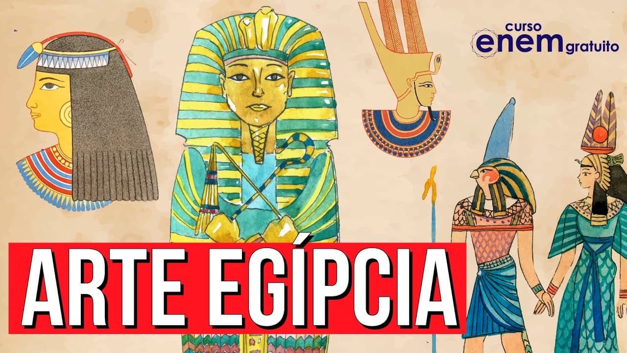 Thumbnail: ARTE EGÍPCIA: Características da pintura, arquitetura e escultura do Egito Antigo | Artes no Enem
