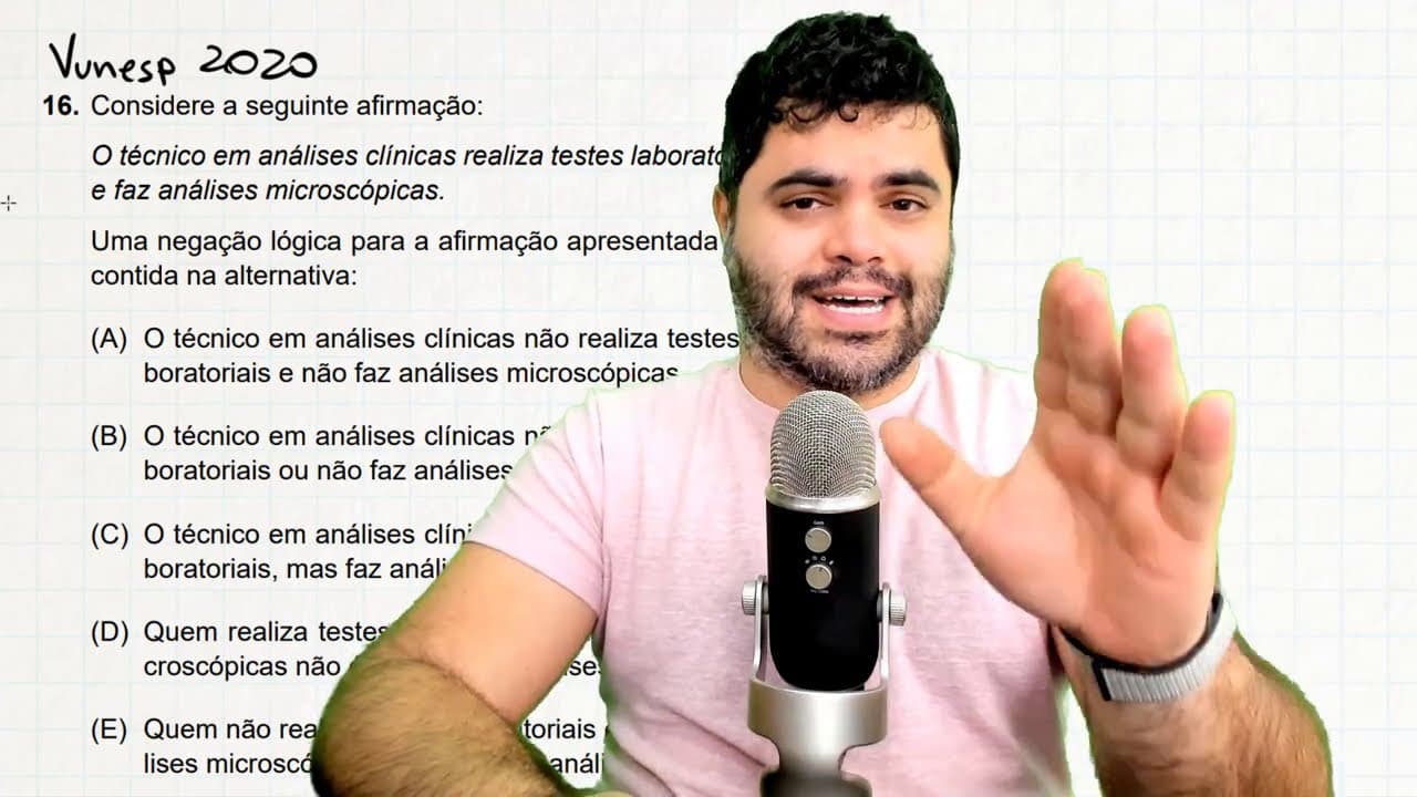Thumbnail: ✔️ QUESTÕES DE CONCURSO PÚBLICO sobre Equivalências Lógicas e Negação | Curso de RLM | Aula 10