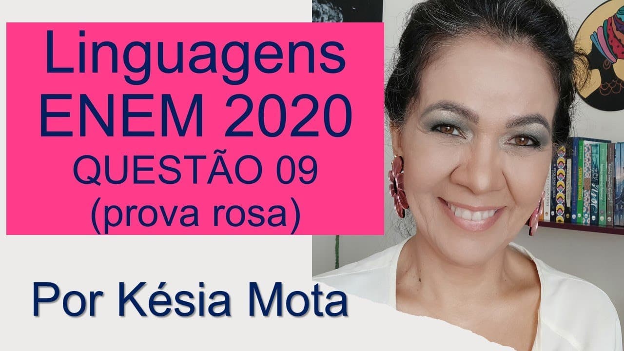Thumbnail: Questão 09 do ENEM 2020 (prova rosa)