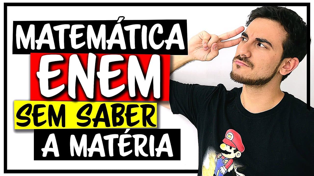 Thumbnail: 🌟 Questões de MATEMÁTICA sem Saber a Matéria | MACETE PARA O ENEM