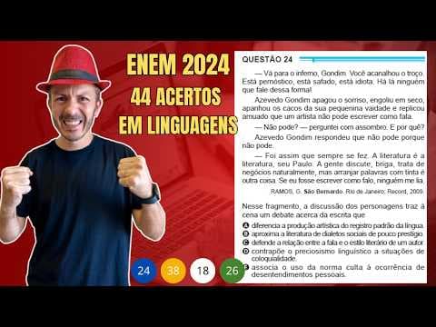 Thumbnail da aula: ENEM 2024: Vá para o inferno, Gondim. Você acanalhou o troço.