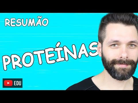 Thumbnail da aula: RESUMO sobre PROTEÍNAS - Bioquímica | Biologia com Samuel Cunha