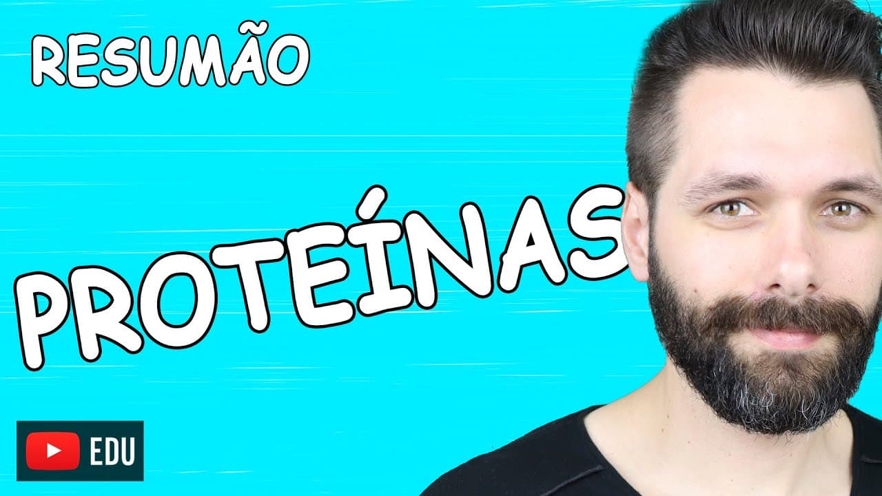 Thumbnail: RESUMO sobre PROTEÍNAS - Bioquímica | Biologia com Samuel Cunha
