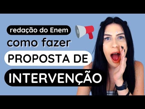 Thumbnail da aula: Como fazer proposta de intervenção na redação do Enem?