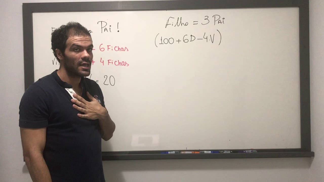 Thumbnail: (UFMG) Pai e filho, com 100 fichas cada um, começaram um jogo
