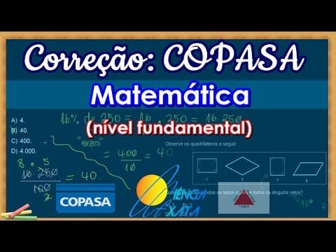 Thumbnail da aula: Copasa 2014 Exam Correction - Mathematics (Elementary Level)