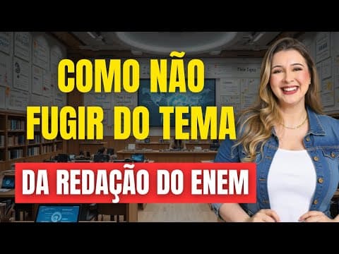 Thumbnail da aula: COMO NÃO FUGIR DO TEMA DA REDAÇÃO DO ENEM - Professora Pamba