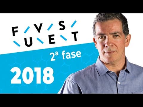 Thumbnail da aula: FUVEST 2018 Segunda Fase | Questões 1 a 3 | Professor Pinguim