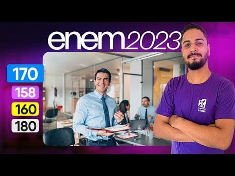 Thumbnail da aula: Questão 170 - Caderno Azul | Função de 2º grau | MATEMÁTICA ENEM 2023