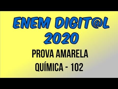 Thumbnail da aula: ENEM DIGITAL 2020 - QUÍMICA | A combustão completa de combustíveis fósseis produz água e dióxido