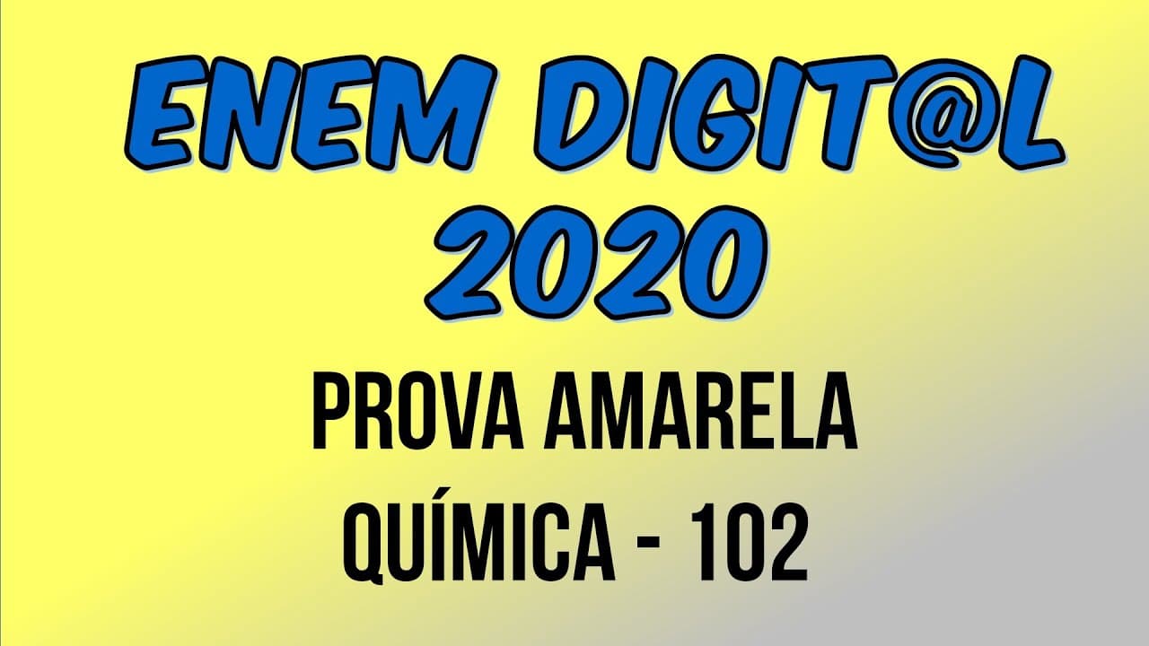 Thumbnail: ENEM DIGITAL 2020 - QUÍMICA | A combustão completa de combustíveis fósseis produz água e dióxido