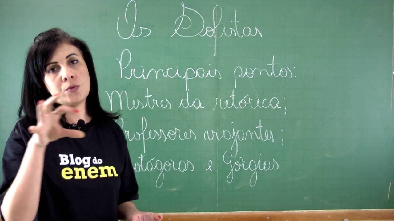 Thumbnail: OS SOFISTAS | RESUMO DE FILOSOFIA ENEM | Prof.ª Paula Pille