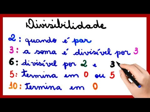 Thumbnail da aula: CRITÉRIOS DE DIVISIBILIDADE