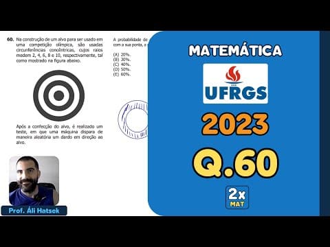 Thumbnail da aula: Resolução Matemática UFRGS 2023 - Questão 60 | Matemática em Dobro