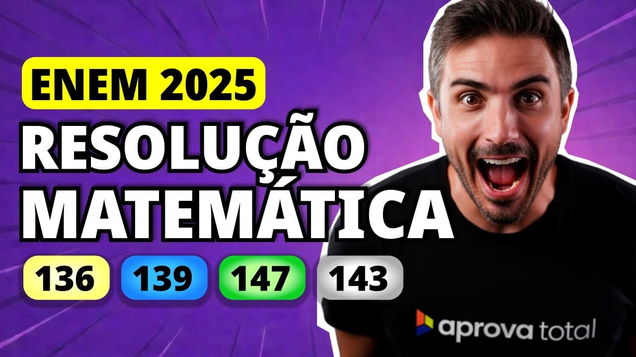 Thumbnail: ENEM 2025 Matemática – Questão 136 | No entorno de uma lagoa circular, cujo raio mede 1 km
