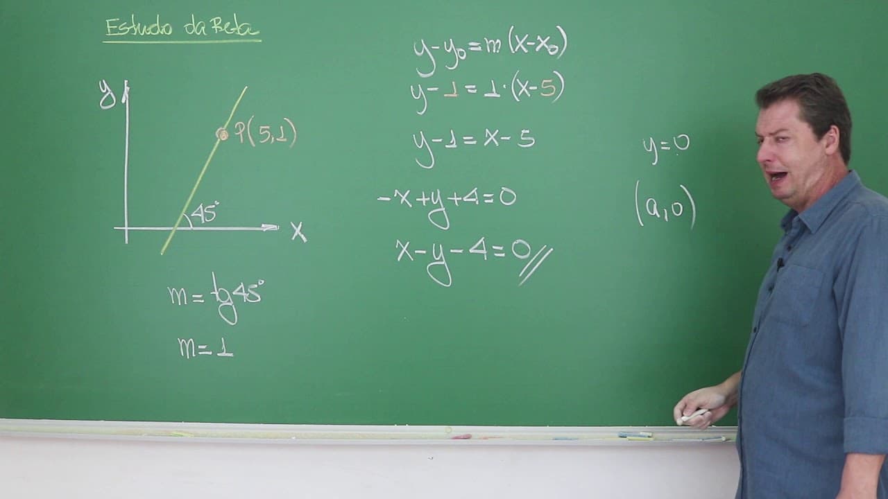 Thumbnail: GEOMETRIA ANALÍTICA - Estudo da Reta - [Curso de Matemática para o ENEM]