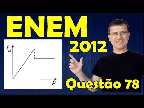 Thumbnail da aula: 78 - ENEM 2012 - Física - Mecânica - Questão 78 resolvida (Caderno Azul) - Prof. Marcelo Boaro