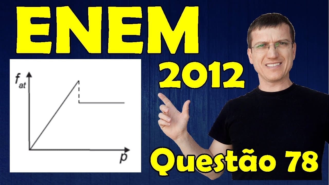 Thumbnail: 78 - ENEM 2012 - Física - Mecânica - Questão 78 resolvida (Caderno Azul) - Prof. Marcelo Boaro