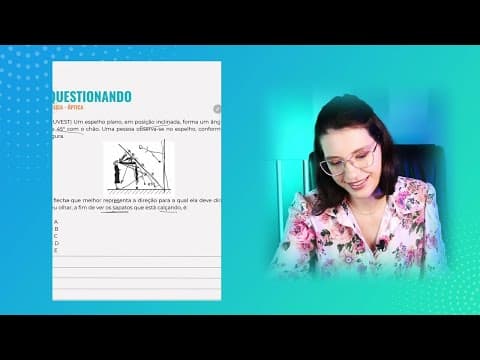 Thumbnail da aula: ÓPTICA: 10 Questões que você precisa saber resolver!