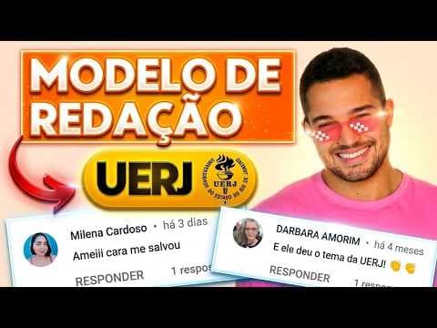 Thumbnail da aula: Como é a estrutura da redação da UERJ? | PROFINHO | Redação UERJ estrutura