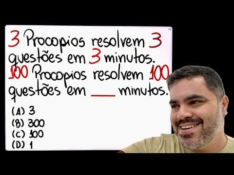 Thumbnail da aula: 🔥 REGRA DE TRÊS COMPOSTA resolvida SEM REGRA DE TRÊS COMPOSTA! 😱 Só usando RACIOCÍNIO LÓGICO!