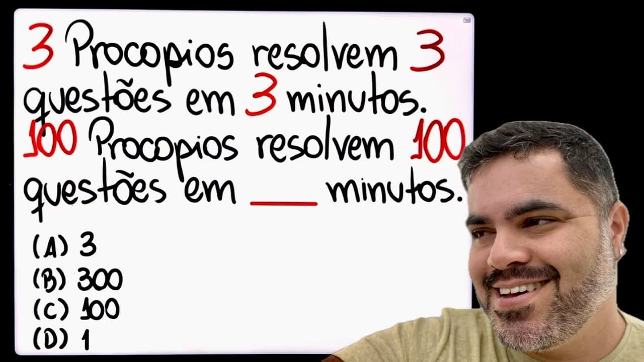 Thumbnail: 🔥 REGRA DE TRÊS COMPOSTA resolvida SEM REGRA DE TRÊS COMPOSTA! 😱 Só usando RACIOCÍNIO LÓGICO!