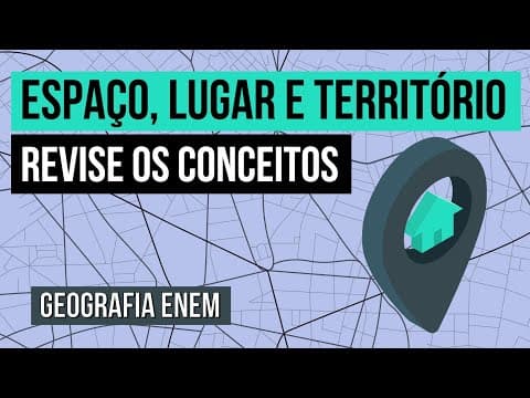 Thumbnail da aula: ESPAÇO, LUGAR E TERRITÓRIO: revise os conceitos | Geografia para o Enem | Raphael Carrieri