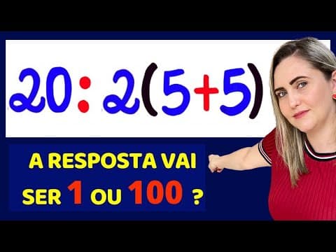Thumbnail da aula: 😱🤯QUAL É A RESPOSTA CERTA ??? Matemática básica todo dia.📚🚀