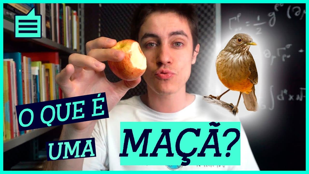 Thumbnail: a MAÇÃ e o SABIÁ (HUMANAS ≳ EXATAS)