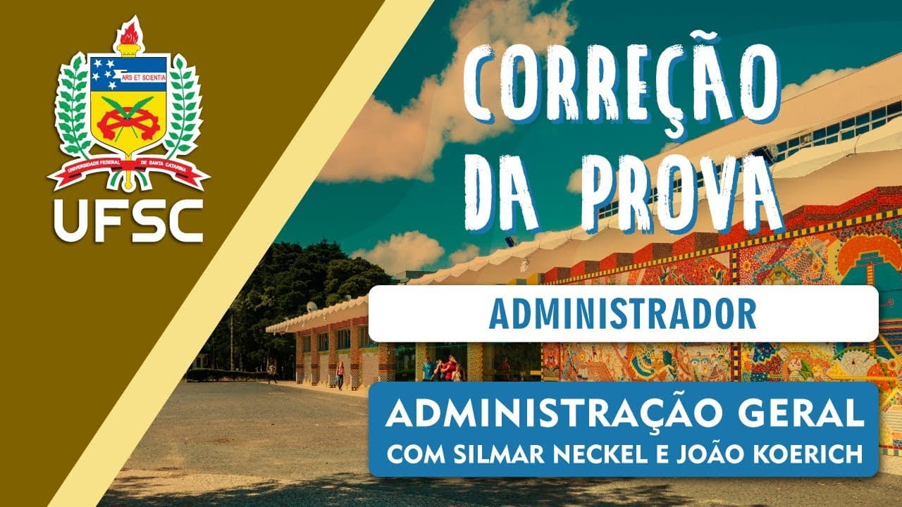 Thumbnail: Concurso UFSC - Correção de Administração (Administrador)