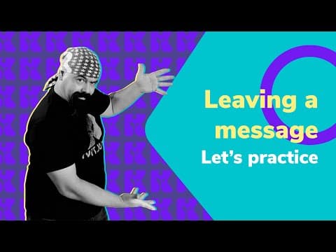 Thumbnail da aula: Leaving a message Let's practice | Inglês 2.0 | Kultivi | Rui Ventura