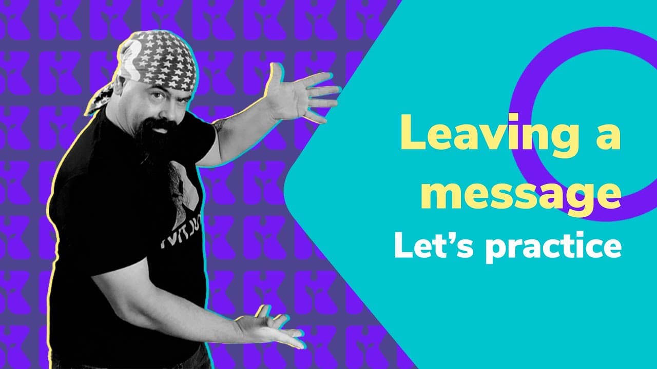Thumbnail: Leaving a message Let's practice | Inglês 2.0 | Kultivi | Rui Ventura