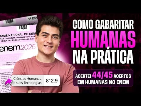 Thumbnail da aula: How to ACE the HUMANITIES section of the 2025 ENEM exam in PRACTICE